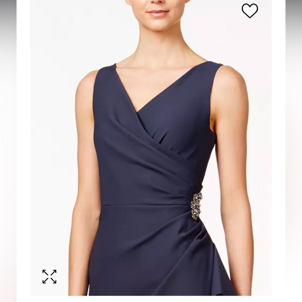 Alex Evenings Comprehession Embellished Ruched Sheath Dress - Picture 3 of 9